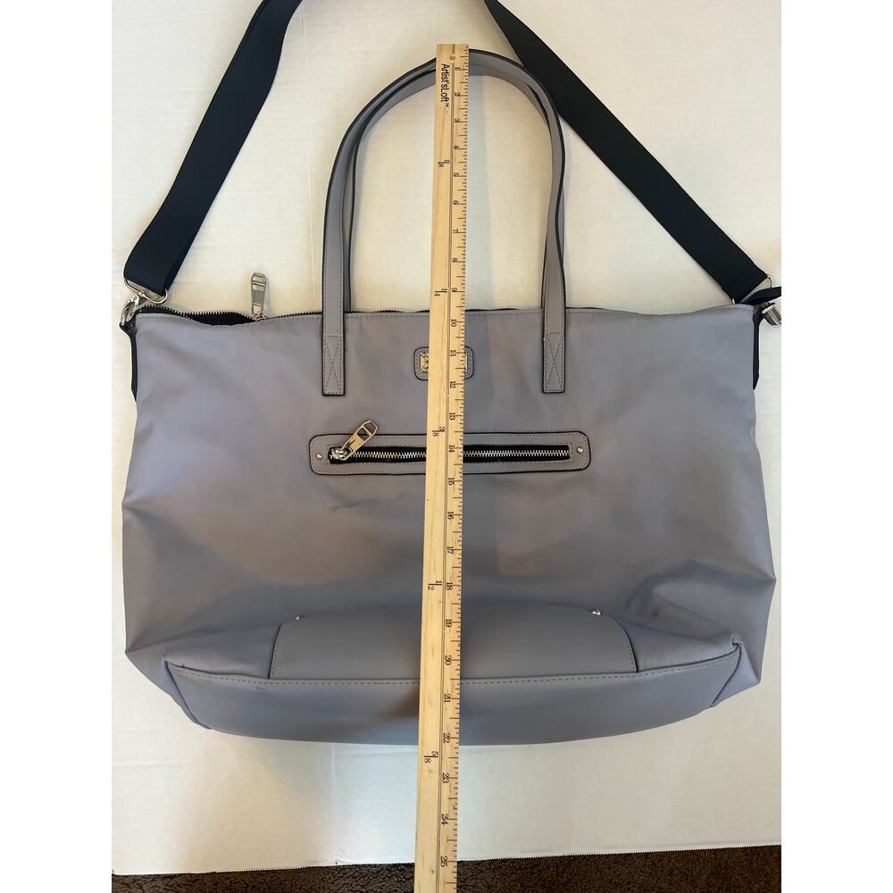 Madden Girl Nylon
Weekender Travel Large Tote Bag Gray and Black - Picture 8 of 11